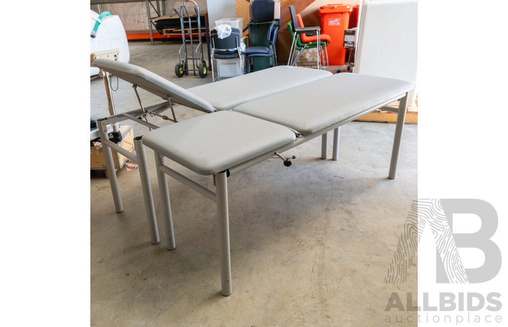 Adjustable Patient Beds Grey - Pair
