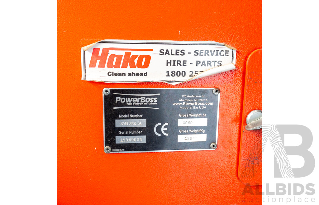 Powerboss Armadillo 9XR Kubota Diesel Floor Sweeper