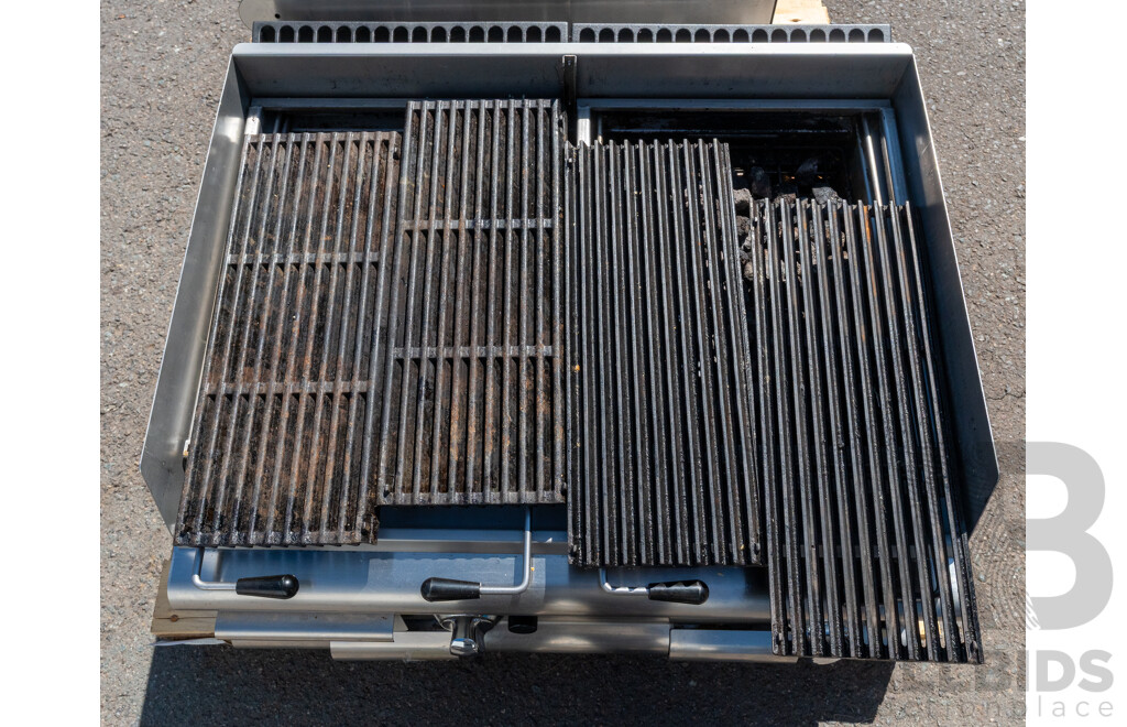 Baron Stainless Steel Two Burner in Bench Gas Barbeque