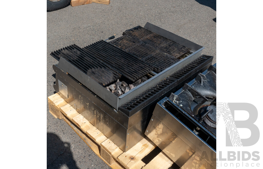 Baron Stainless Steel Two Burner in Bench Gas Barbeque