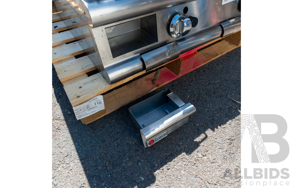 Baron Stainless Steel Two Burner in Bench Gas Barbeque