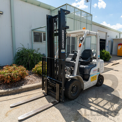 06/2019 Nissan Unicarriers P1F2A25DU 2.5 Tonne Forklift - LPG & Petrol