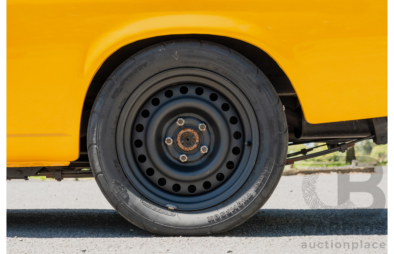 11/1984 Datsun 1200 B120 2d Utility Yellow CA18 Turbo 1.8L - Engineered