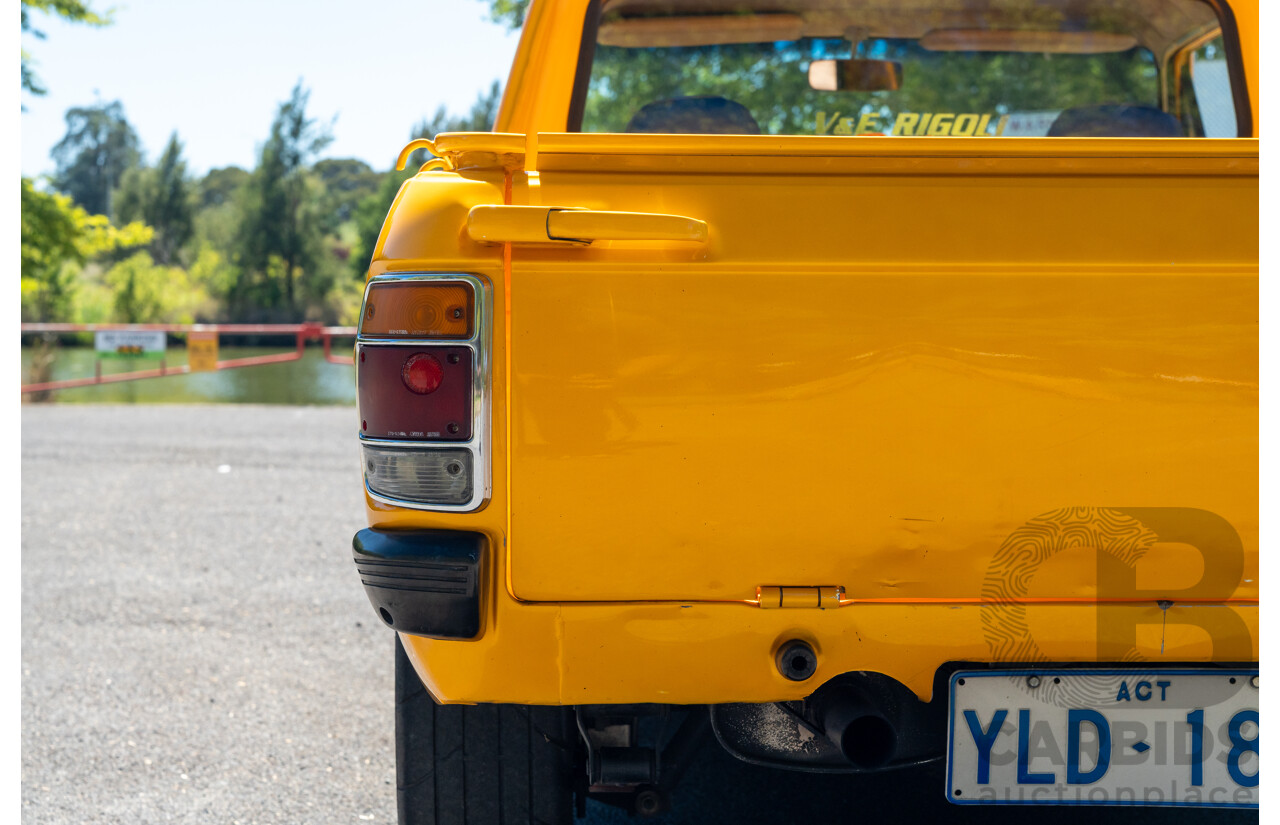 11/1984 Datsun 1200 B120 2d Utility Yellow CA18 Turbo 1.8L - Engineered