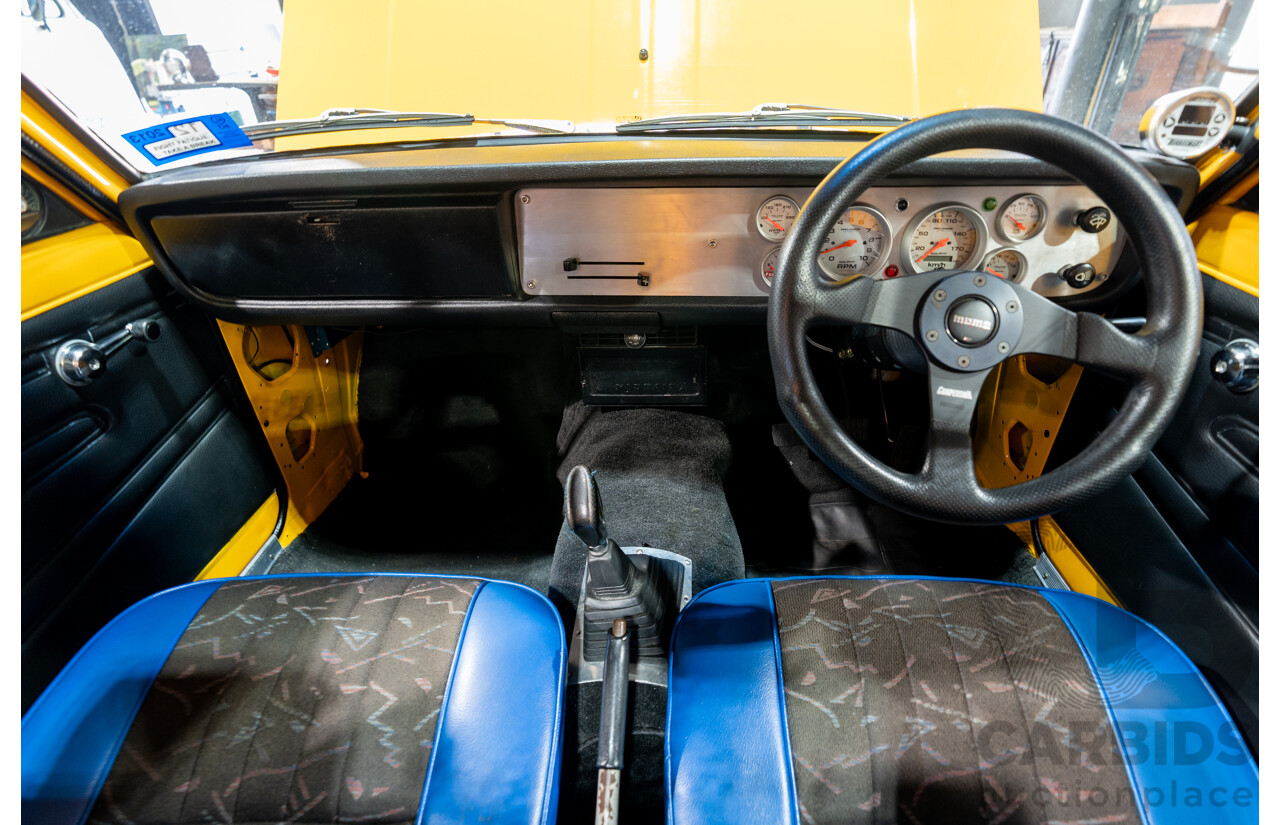 11/1984 Datsun 1200 B120 2d Utility Yellow CA18 Turbo 1.8L - Engineered