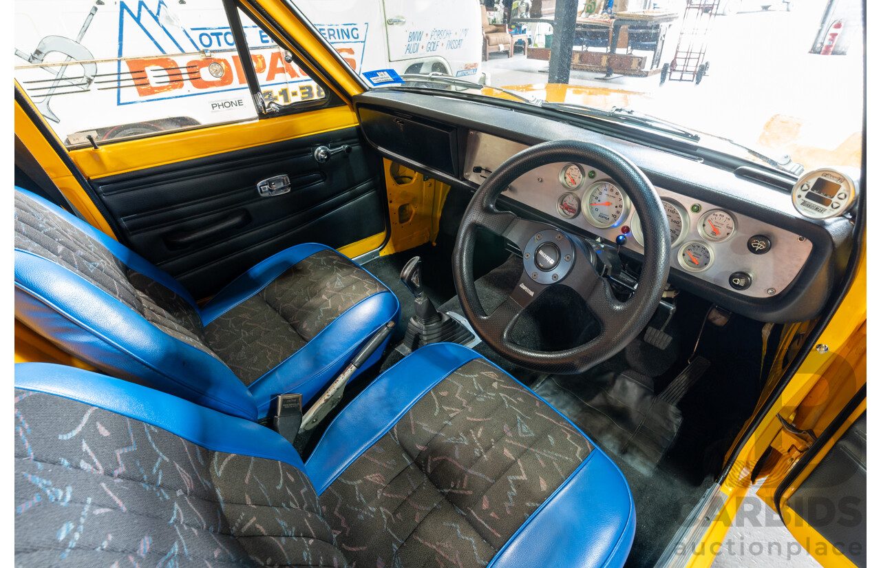 11/1984 Datsun 1200 B120 2d Utility Yellow CA18 Turbo 1.8L - Engineered