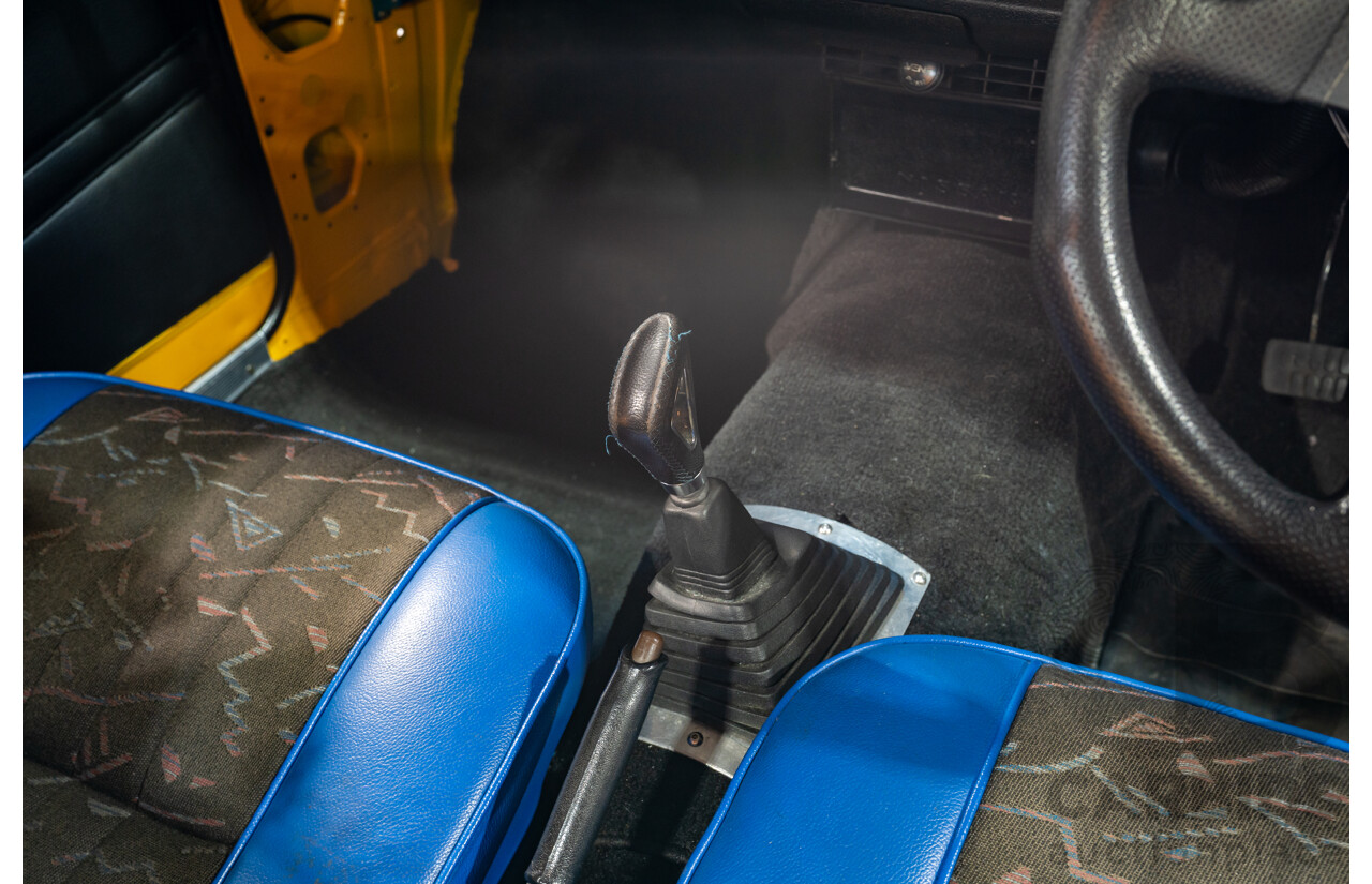 11/1984 Datsun 1200 B120 2d Utility Yellow CA18 Turbo 1.8L - Engineered