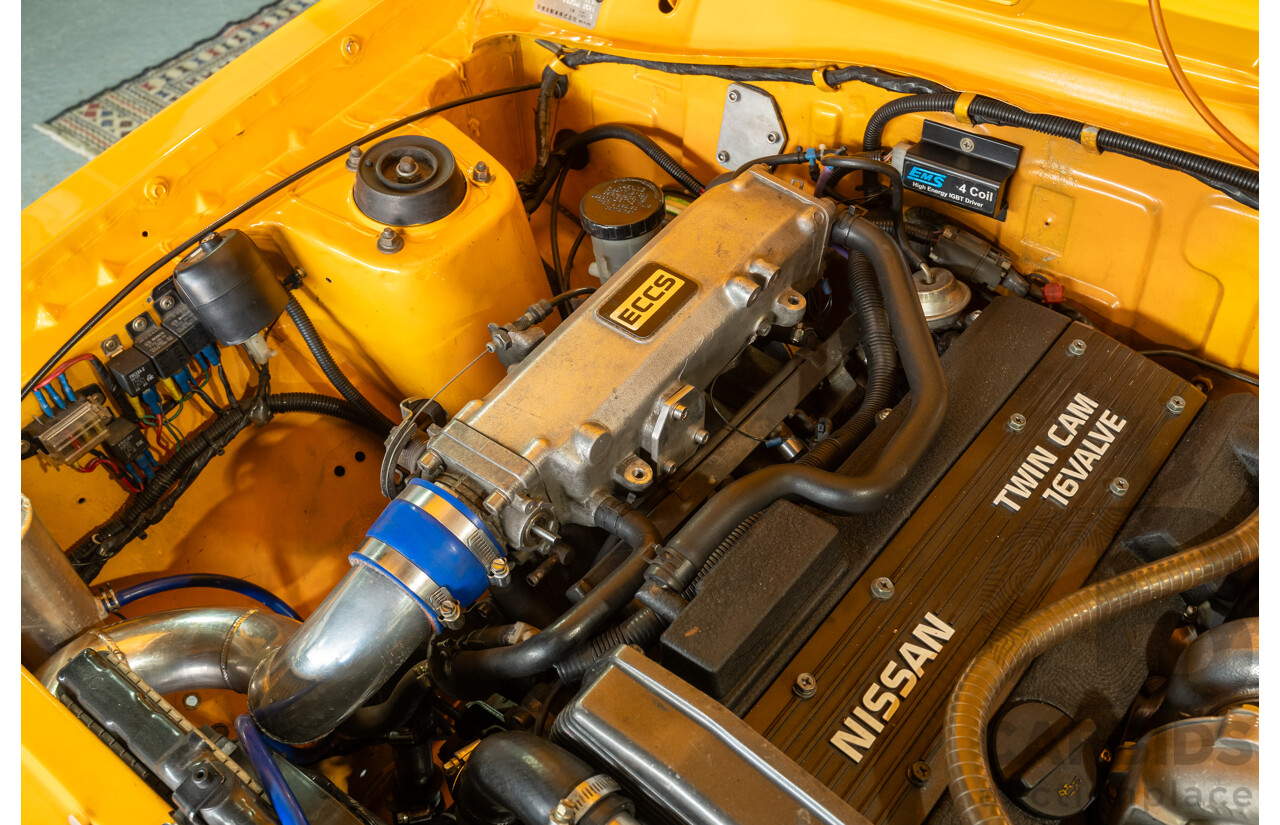 11/1984 Datsun 1200 B120 2d Utility Yellow CA18 Turbo 1.8L - Engineered