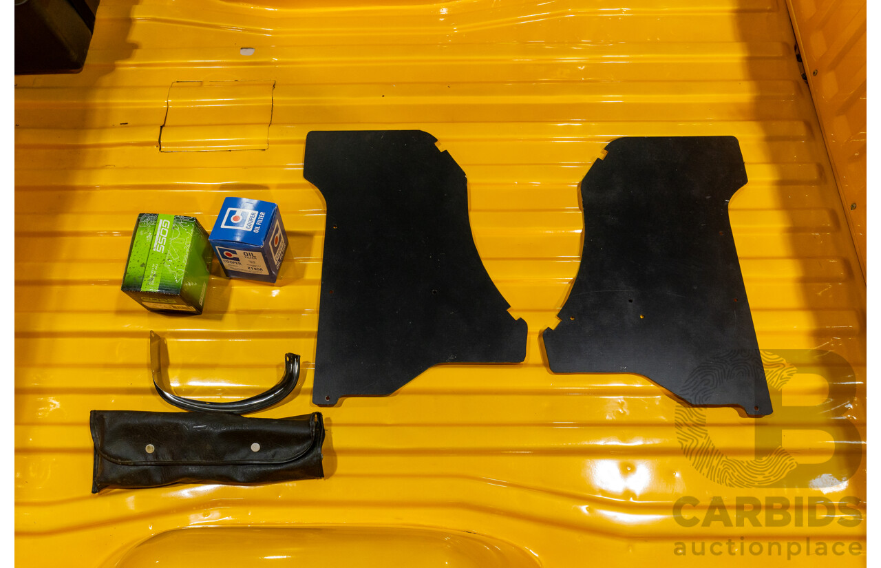 11/1984 Datsun 1200 B120 2d Utility Yellow CA18 Turbo 1.8L - Engineered