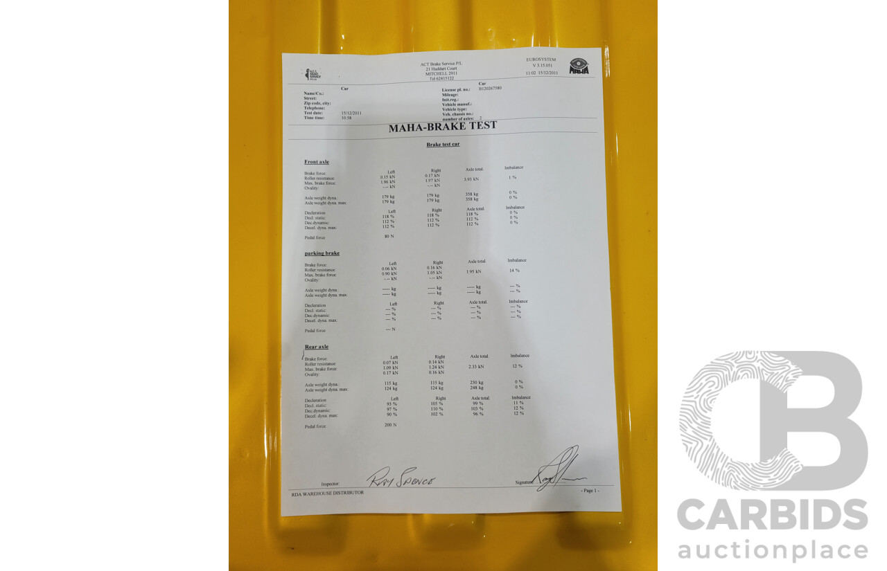 11/1984 Datsun 1200 B120 2d Utility Yellow CA18 Turbo 1.8L - Engineered