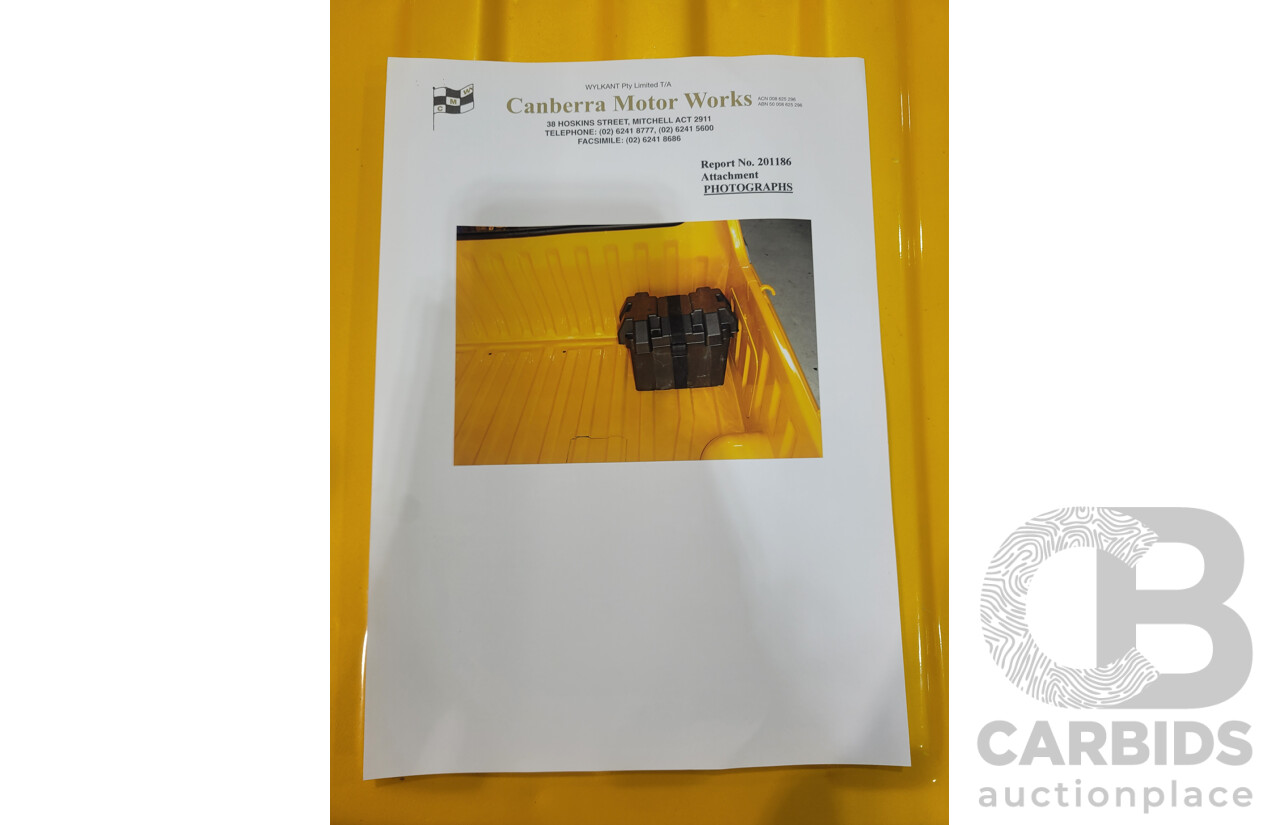 11/1984 Datsun 1200 B120 2d Utility Yellow CA18 Turbo 1.8L - Engineered