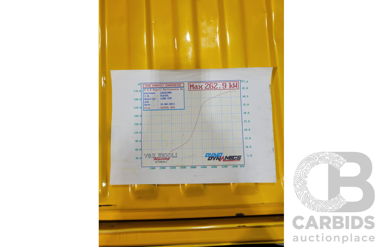 11/1984 Datsun 1200 B120 2d Utility Yellow CA18 Turbo 1.8L - Engineered