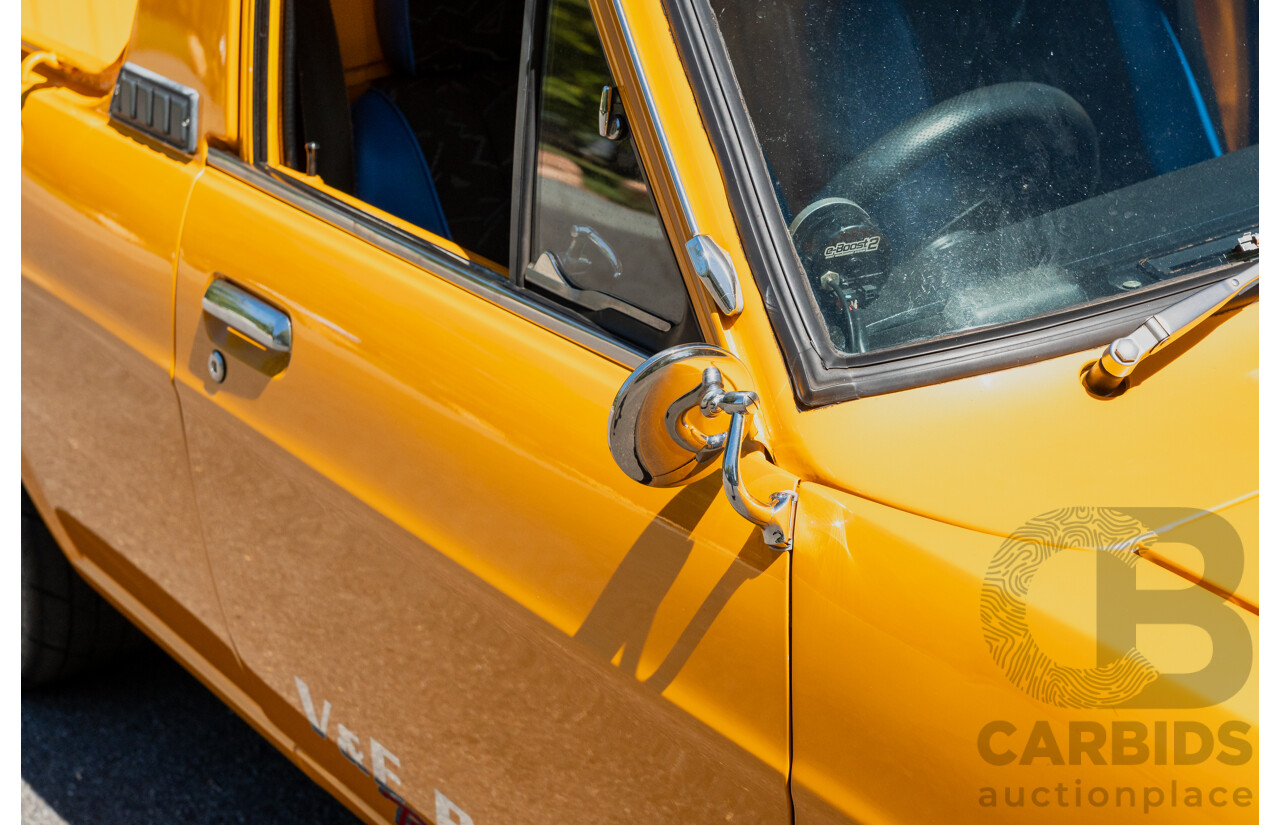 11/1984 Datsun 1200 B120 2d Utility Yellow CA18 Turbo 1.8L - Engineered