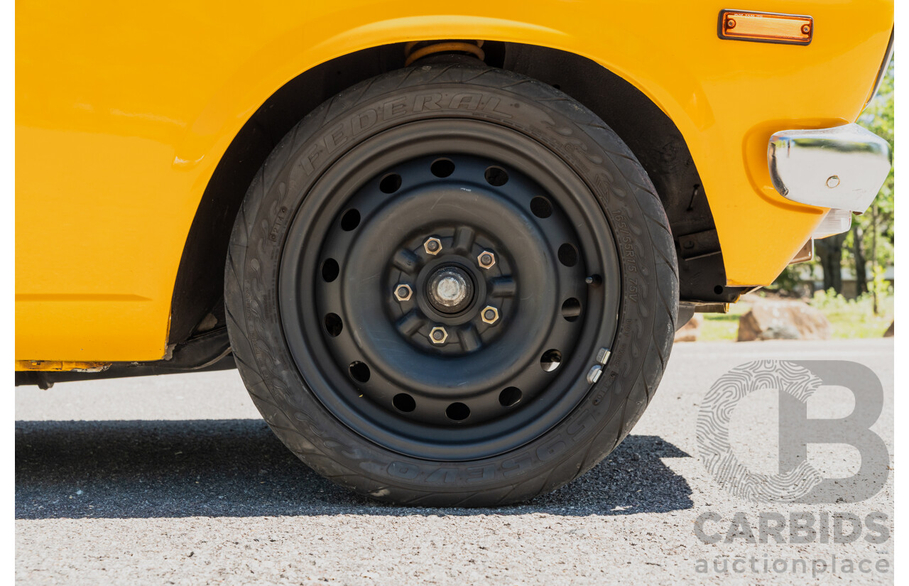 11/1984 Datsun 1200 B120 2d Utility Yellow CA18 Turbo 1.8L - Engineered