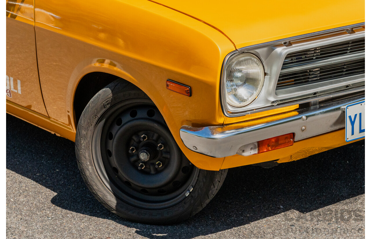 11/1984 Datsun 1200 B120 2d Utility Yellow CA18 Turbo 1.8L - Engineered