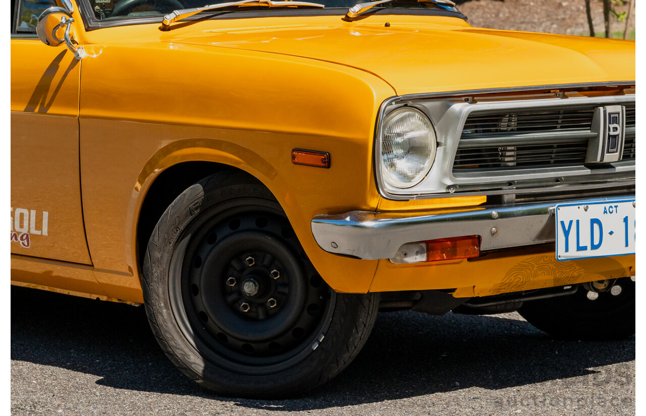 11/1984 Datsun 1200 B120 2d Utility Yellow CA18 Turbo 1.8L - Engineered