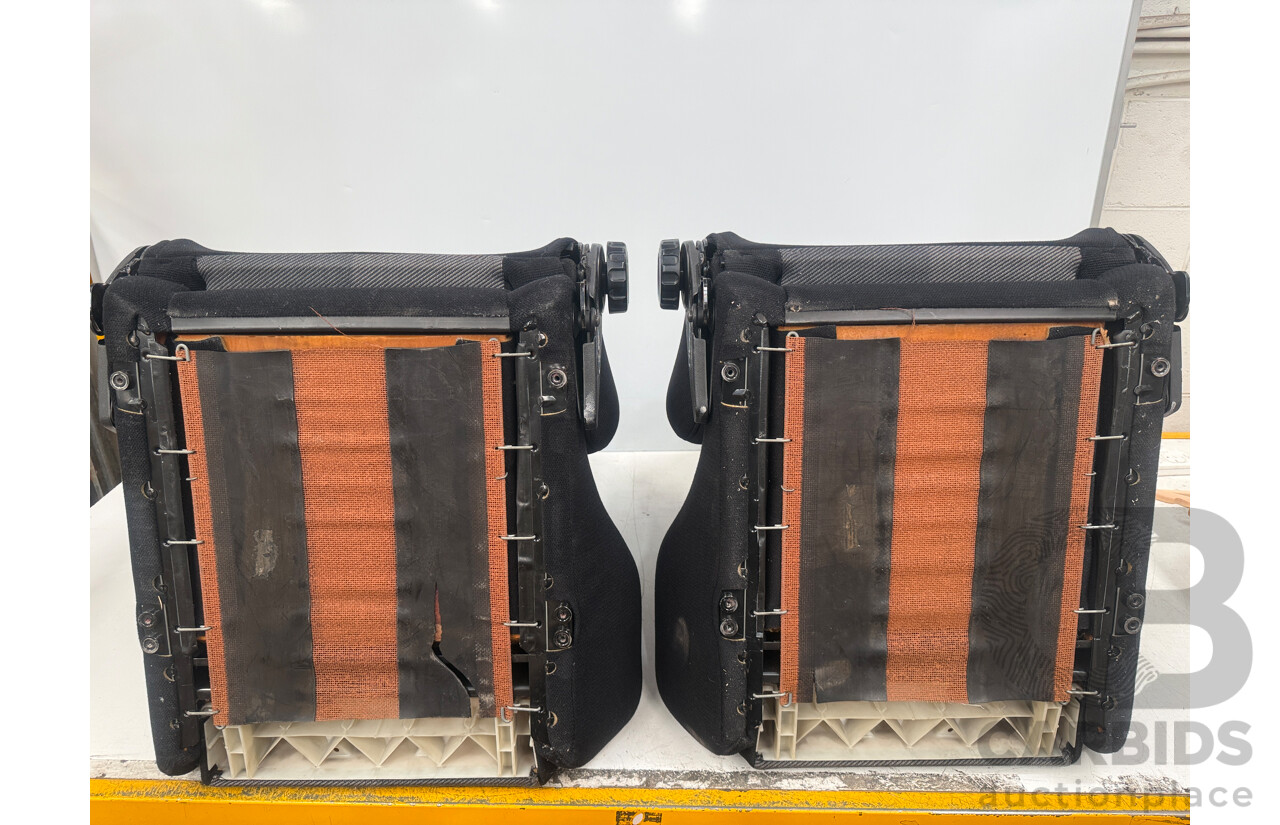 Recaro Set of 2 Racing Recliner Seats & Bolt Rails