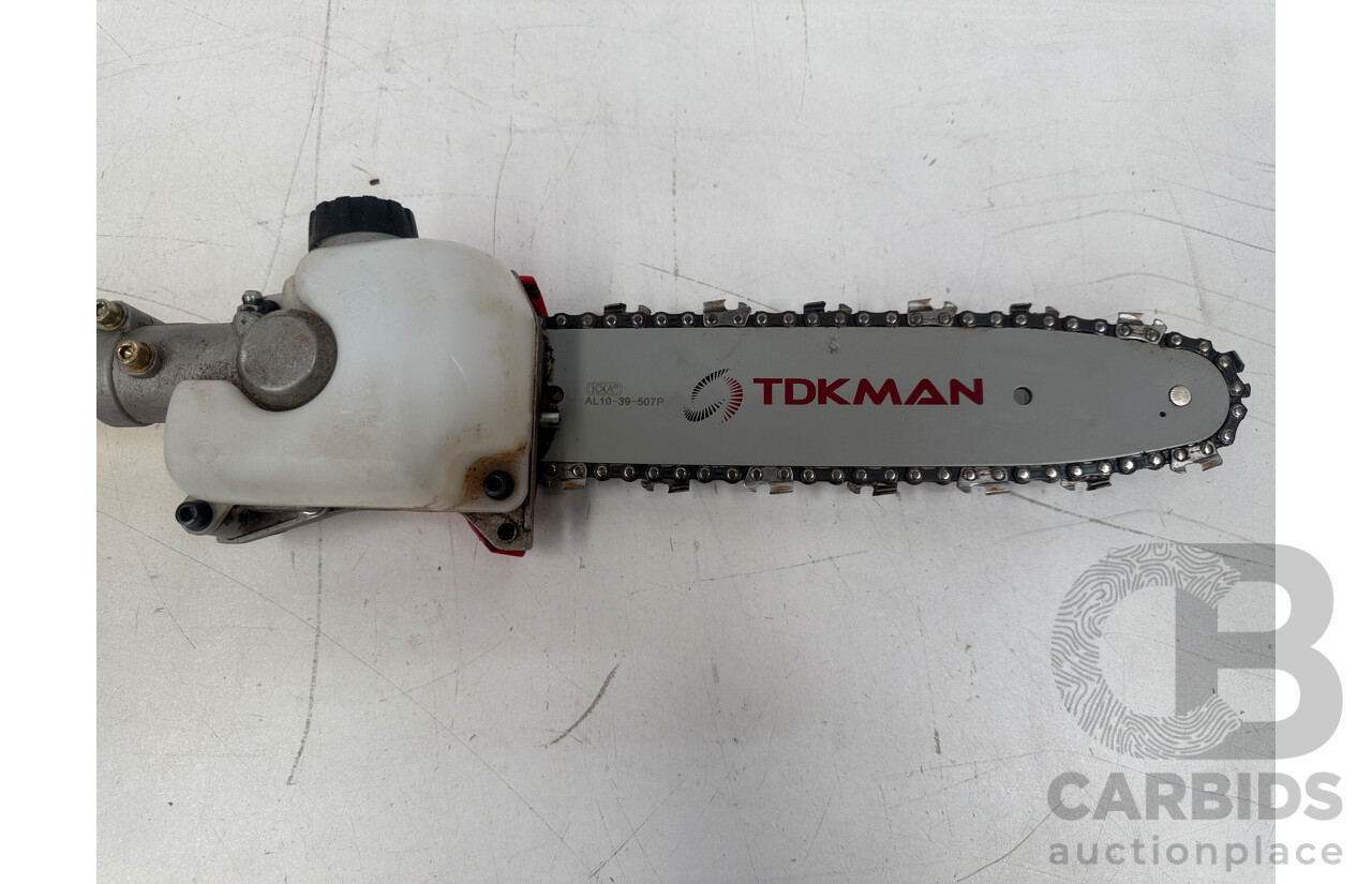 TDKMAN 5 in 1 Pole Chainsaw Hedge Trimmer Brush Cutter Whipper Snipper Pruner Line Tree