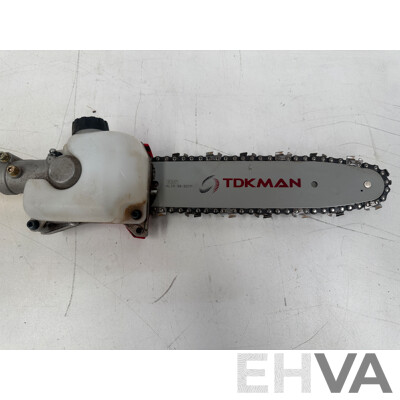 TDKMAN 5 in 1 Pole Chainsaw Hedge Trimmer Brush Cutter Whipper Snipper Pruner Line Tree