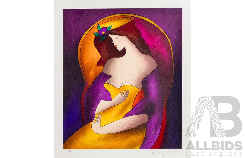 Linda Le Kinff (French-Brazilian, B.1947), 'Geraldine in Reflection' (2011), Serigraph in Colour & One Other; Together with Itzchak Tarkay (1935-2012), 51 X 49 Cm (Sheet