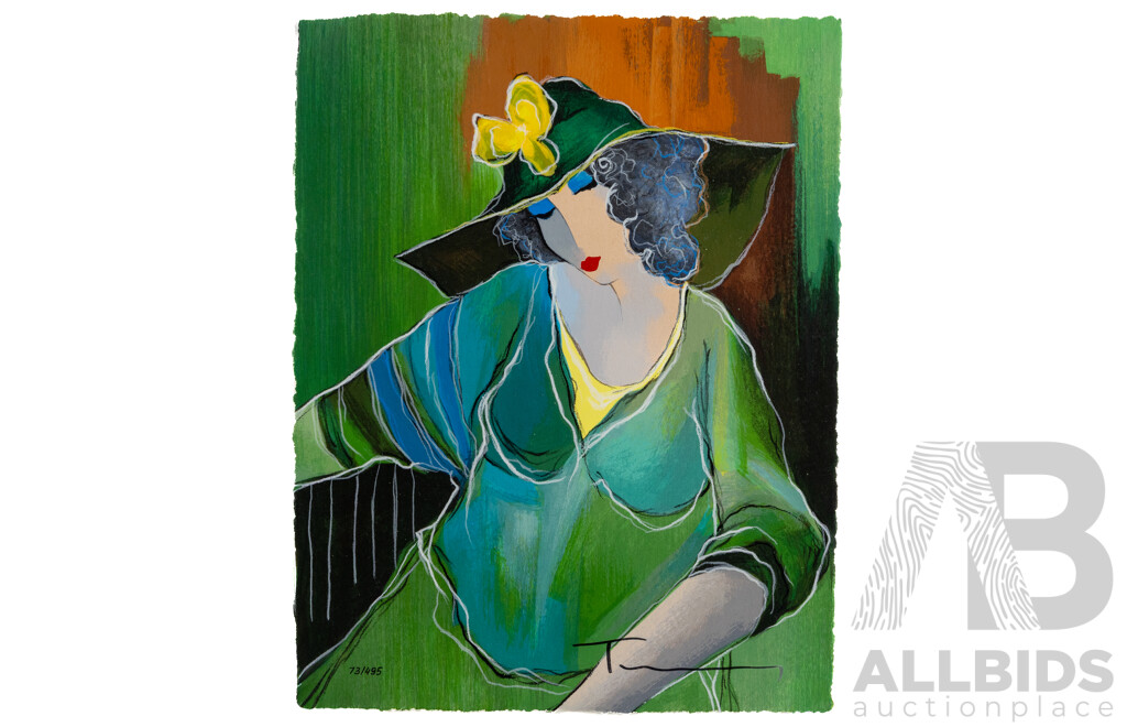 Itzchak Tarkay (20th Century, Serbian-Born Israeli, 1935-2012), Feeling & Soul (2006), Serigraph in Colour on Wove Paper, 30.5 x 24 cm & Happy Recollection (2015), Seriolithograh on Archival Paper, 65 x 48 cm (2)