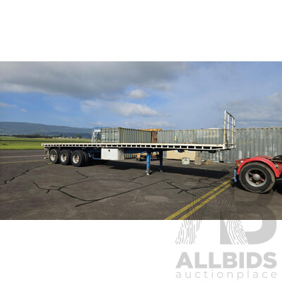 1976 Freighter Commander Triaxle Table Top 40ft Semi Trailer