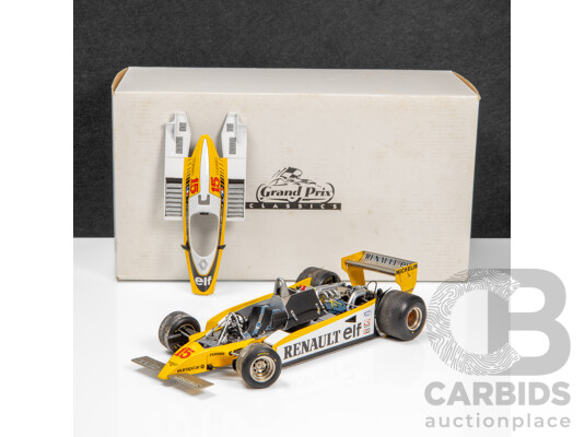 1660381 · Exoto Grand Prix Classics 1980 Renault RE-20 Turbo Formula 1 Grand Prix Austria Winner J.P Jaboullie #15 - 1:18 Scale Model Car