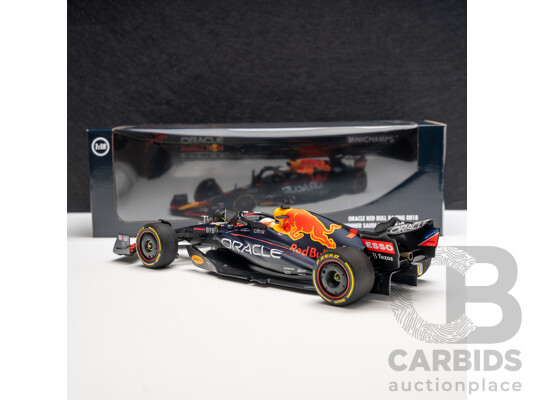 1660358 · Minichamps 2022 Oracle Red Bull Racing RB18 F1 Winner Saudi Arabian Grand Prix Max Verstappen #1 - 1:18 Scale Model Car - Brand New