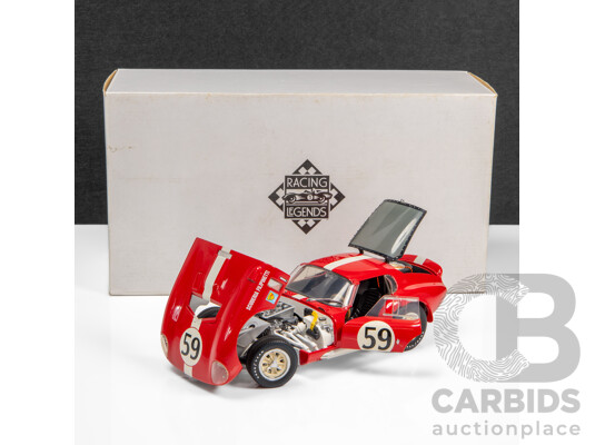 1660380 · Exoto Racing Legends 1965 Shelby Cobra Daytona Coupe Scuderia Filipnetti #59 Red  - 1:18 Scale Model Car