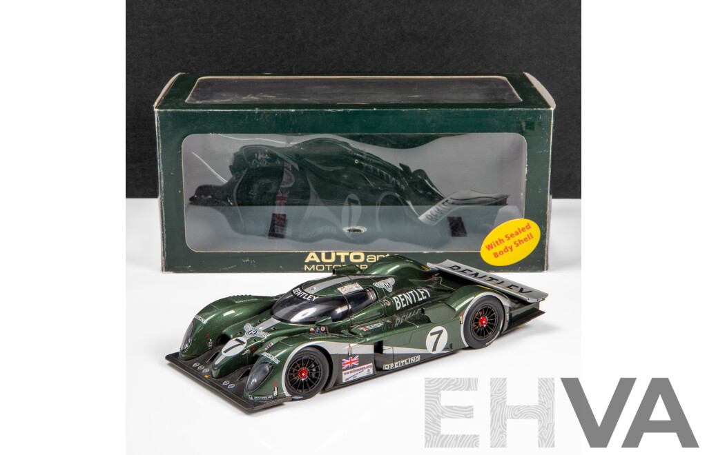 AUTOart Motorsport 2003 Bentley Speed 8 LeMans 24hr Winner R.Capello / T.Kristensen / G.Smith #7 Green - 1:18 Scale Model Car