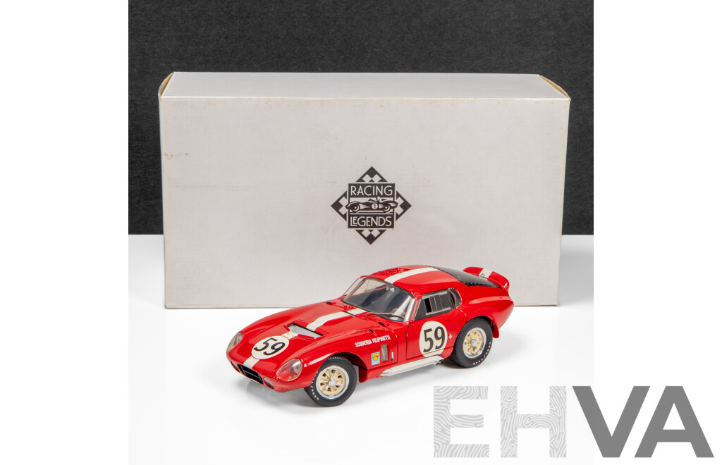 Exoto Racing Legends 1965 Shelby Cobra Daytona Coupe Scuderia Filipnetti #59 Red  - 1:18 Scale Model Car