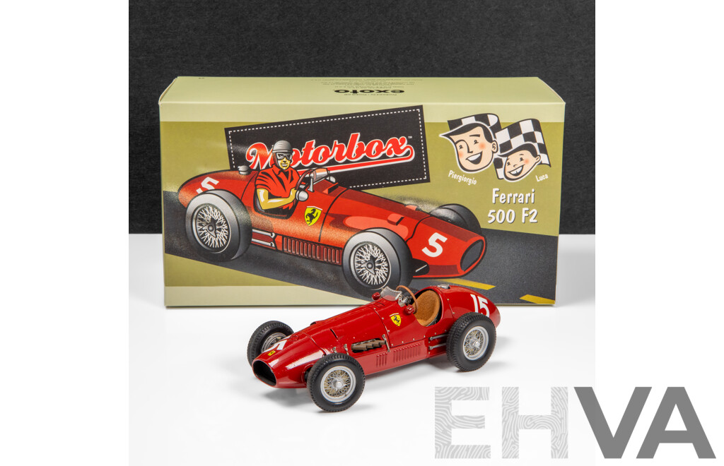 Exoto Motorbox 1952 Ferrari 500 F2 #15 Red - 1:18 Scale Model Car