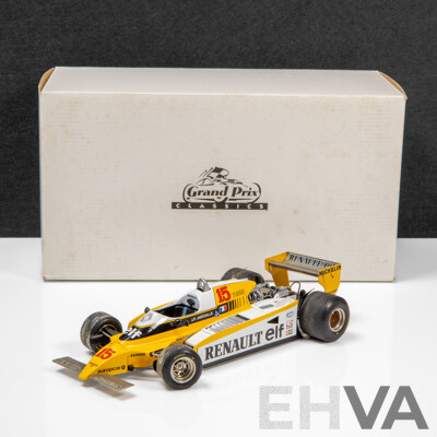 Exoto Grand Prix Classics 1980 Renault RE-20 Turbo Formula 1 Grand Prix Austria Winner J.P Jaboullie #15 - 1:18 Scale Model Car