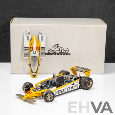 Exoto Grand Prix Classics 1980 Renault RE-20 Turbo Formula 1 Grand Prix Austria Winner J.P Jaboullie #15 - 1:18 Scale Model Car