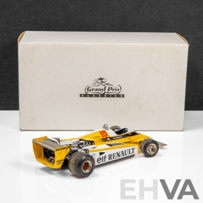 Exoto Grand Prix Classics 1980 Renault RE-20 Turbo Formula 1 Grand Prix Austria Winner J.P Jaboullie #15 - 1:18 Scale Model Car