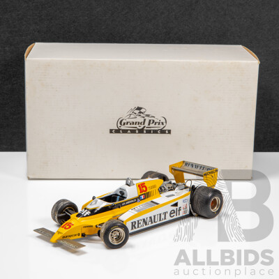 Exoto Grand Prix Classics 1980 Renault RE-20 Turbo Formula 1 Grand Prix Austria Winner J.P Jaboullie #15 - 1:18 Scale Model Car