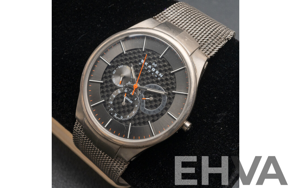 Gents Skagen Tutanium Watch, Model 809XLTTM