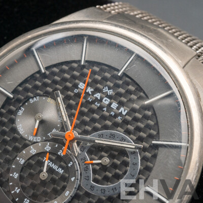 Gents Skagen Tutanium Watch, Model 809XLTTM