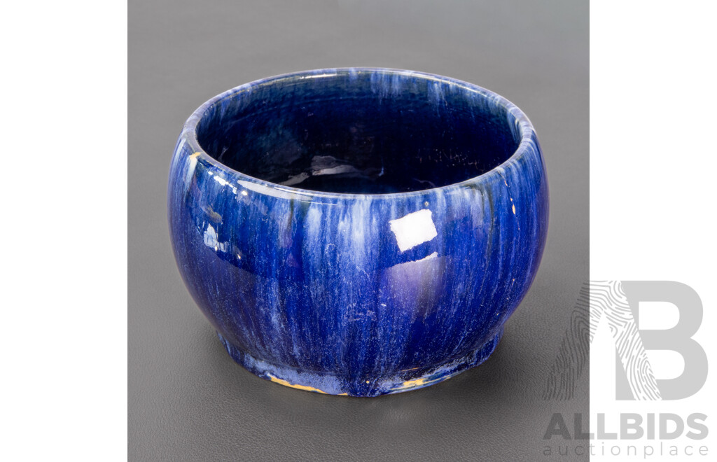 Antique John Campbell Glazed Ceramic Bowl Dated 1932