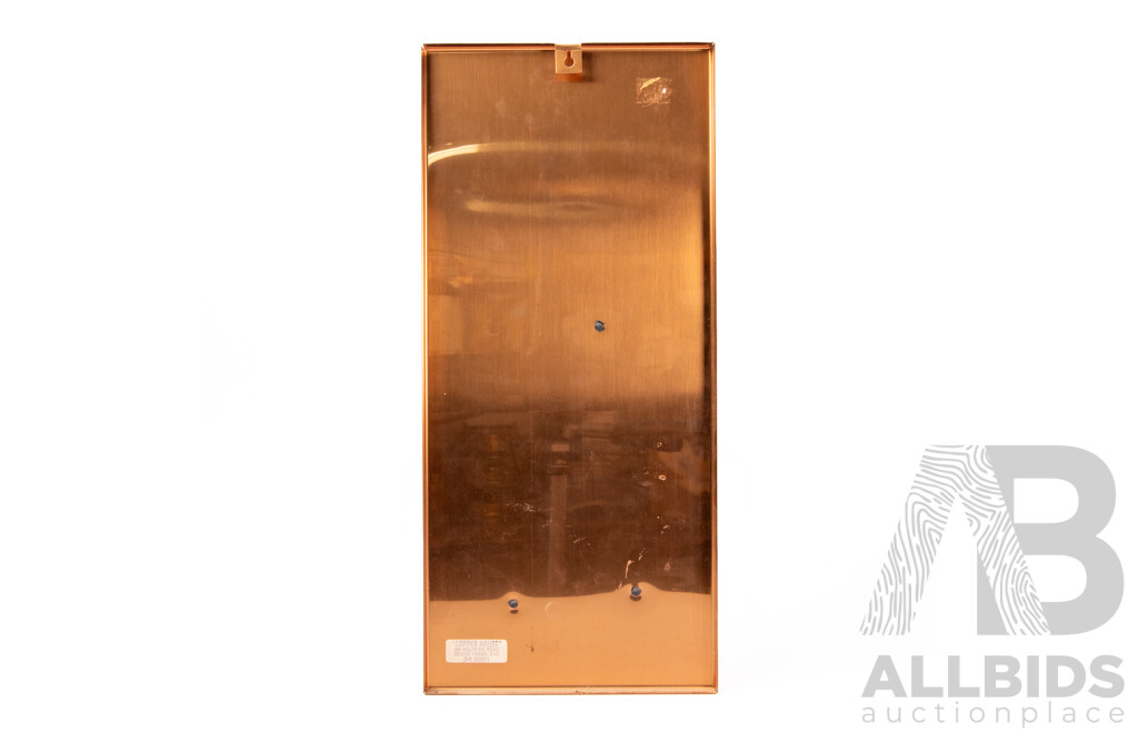 Vintage Melbourne Copper House Copper Nautical Wall Plaque