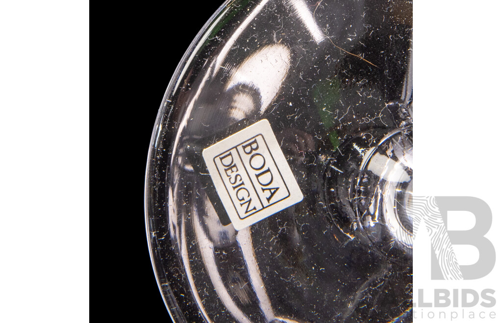 Retro Boxed Set of Six Boda Design Wine Glasses