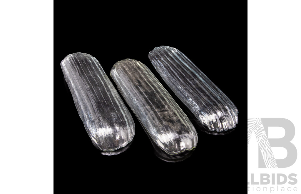 Three Vintage Australian Spectrum Glass Plates