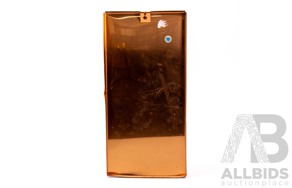 Mid Century West German Copper Plaque Depicting Fish