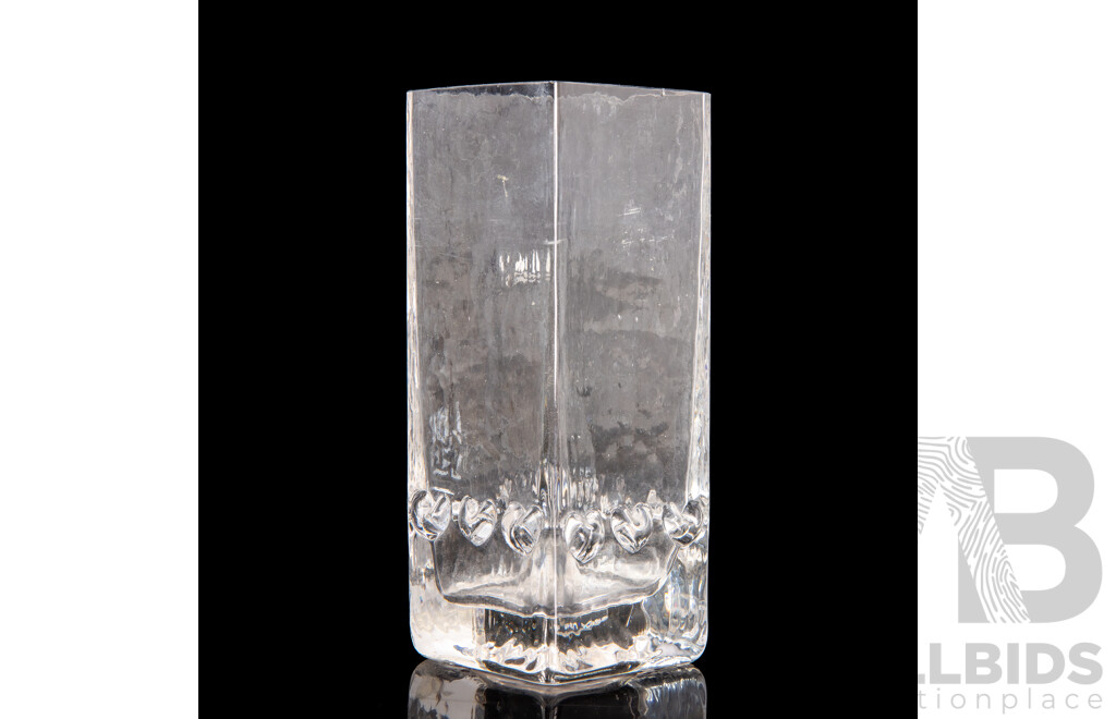 Vintage Pukeberg Sweden Glass Vase, Designed by Uno Westerberg ($3)