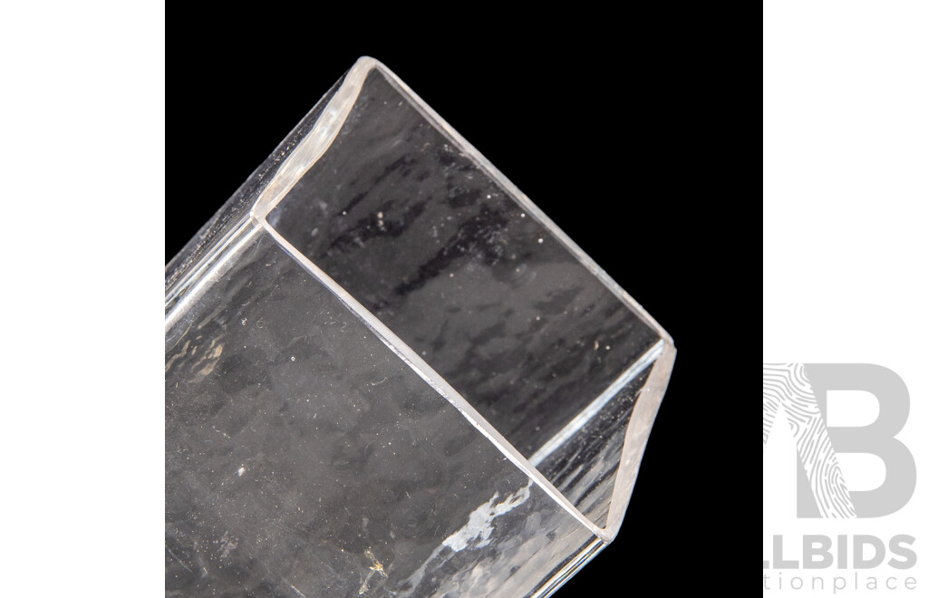 Vintage Pukeberg Sweden Glass Vase, Designed by Uno Westerberg ($3)