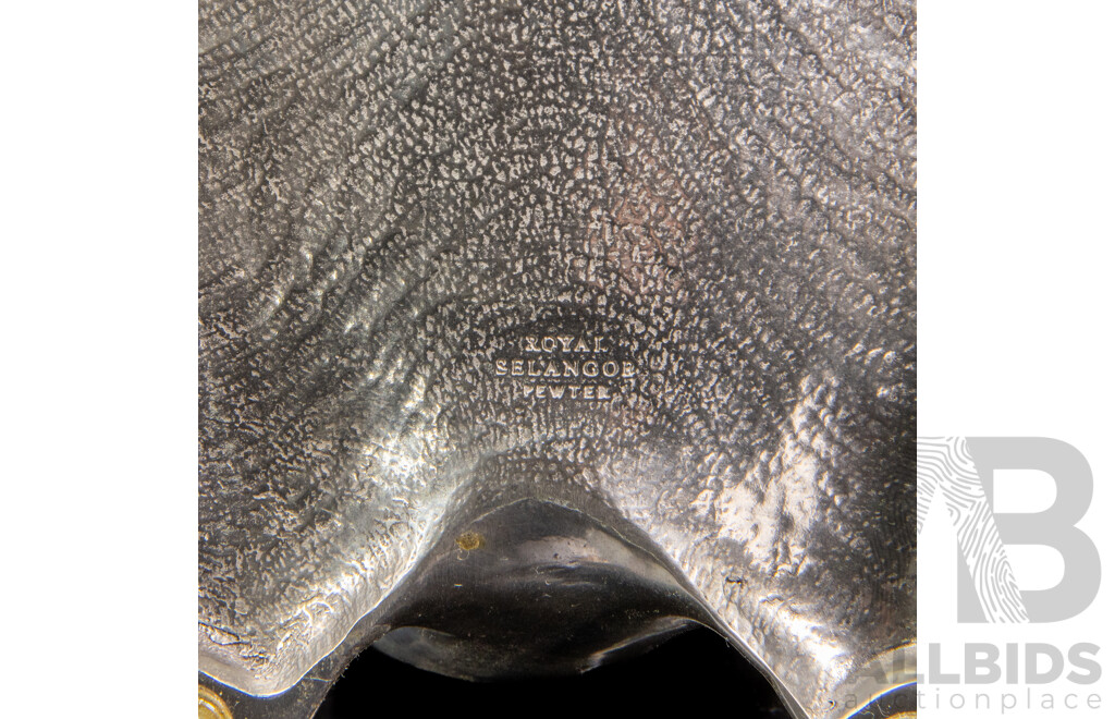 Royal Selangor Pewter Manta Ray Bottle Cradle