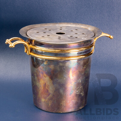 Vintage Australian Strachan Silver Plated Ice Bucket and Cover