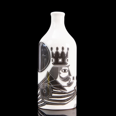 Vintage Limited Edition Frantoio Muraglia The King Extra Virgin Olive Oil Bottle Designed by Pierpaolo Gaballo