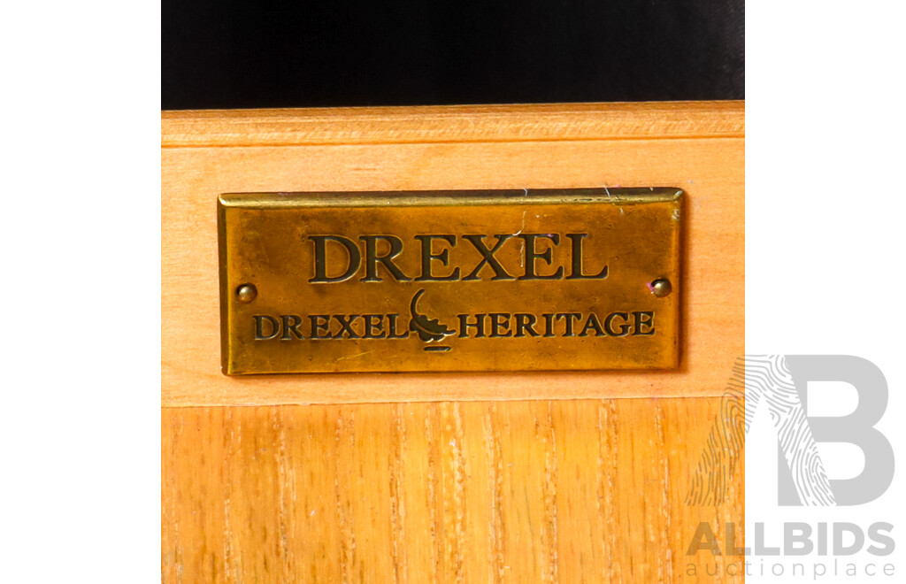 Drexel Heritage Single Pedestal Desk with Hutch