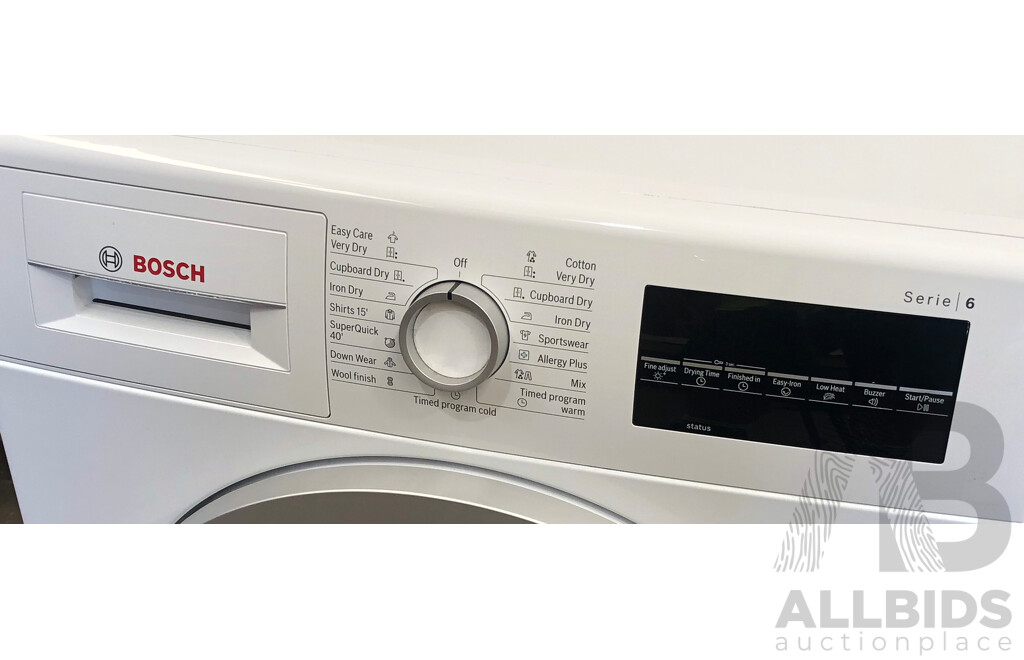 Bosch Series 6 Condensor 8kg Clothes Tumble Dryer